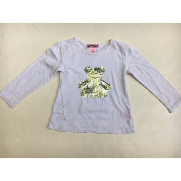 Pink Angel Other - Pink Angel Girls Long Sleeve Sequin Dress Shirt Top Girl Kids Size 4T New